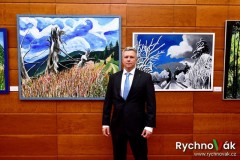 Otakar a Robin Kaločovi  vernisáž Klicperovo divadlo 2023 - id00009