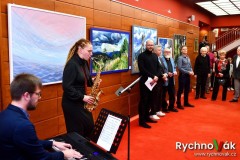 Otakar a Robin Kaločovi  vernisáž Klicperovo divadlo 2023 - id00024