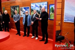 Otakar a Robin Kaločovi  vernisáž Klicperovo divadlo 2023 - id00028