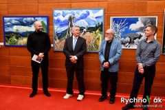 Otakar a Robin Kaločovi  vernisáž Klicperovo divadlo 2023 - id00032
