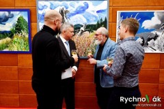 Otakar a Robin Kaločovi  vernisáž Klicperovo divadlo 2023 - id00038