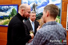Otakar a Robin Kaločovi  vernisáž Klicperovo divadlo 2023 - id00039