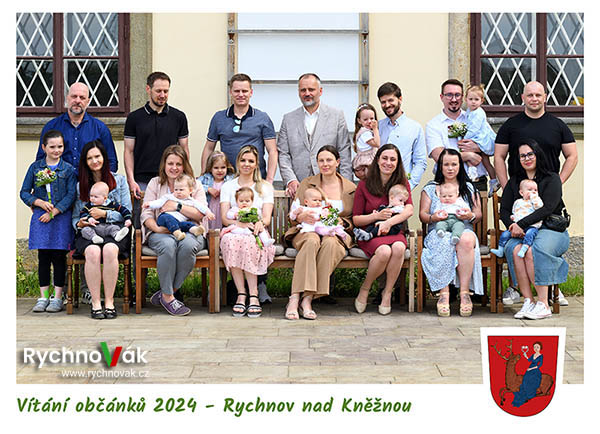 Vítání občánků Rychnova nad Kněžnou - květen 2024 skupina A
