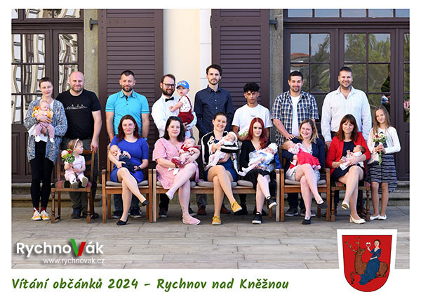 Vítání občánků Rychnova nad Kněžnou - květen 2024 skupina D