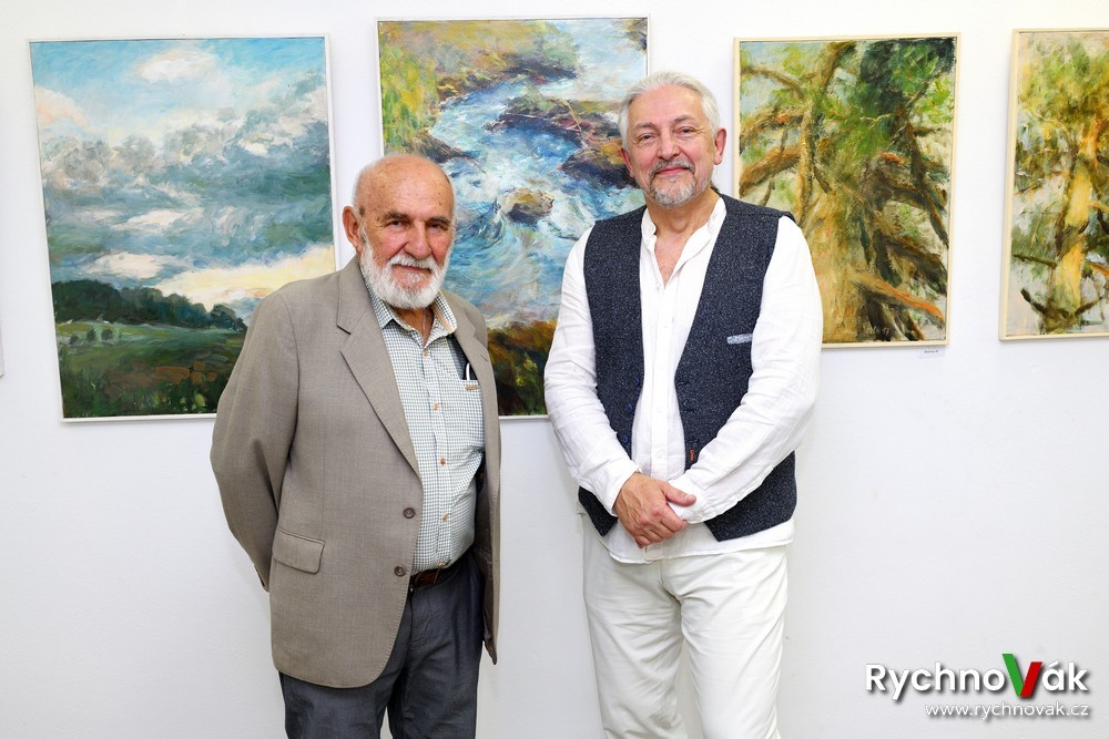 Jan Holec a Jiří Kocián - Vernisáž výstavy v Kostelci nad Orlicí