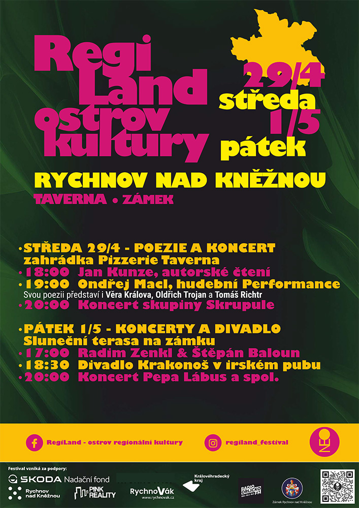 program festival REGILAND - středa a pátek