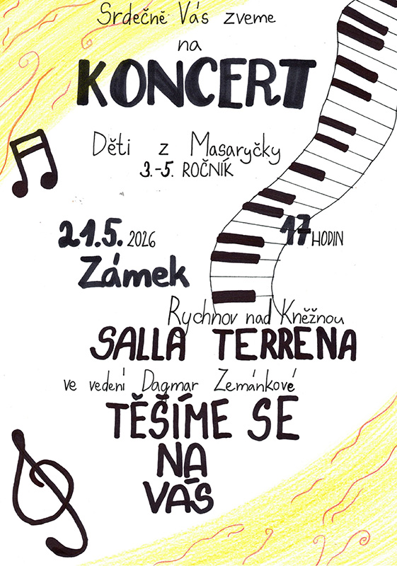 Koncert děti z Masaryčky 2026 plakat
