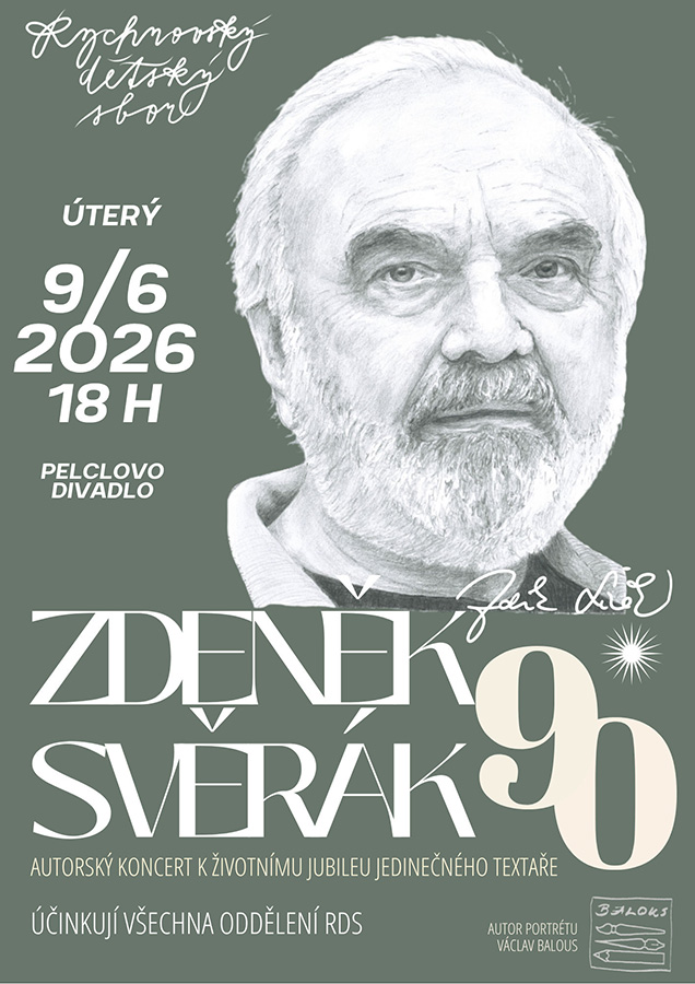 plakat na koncert DRS Zdeněk Svěrák 90